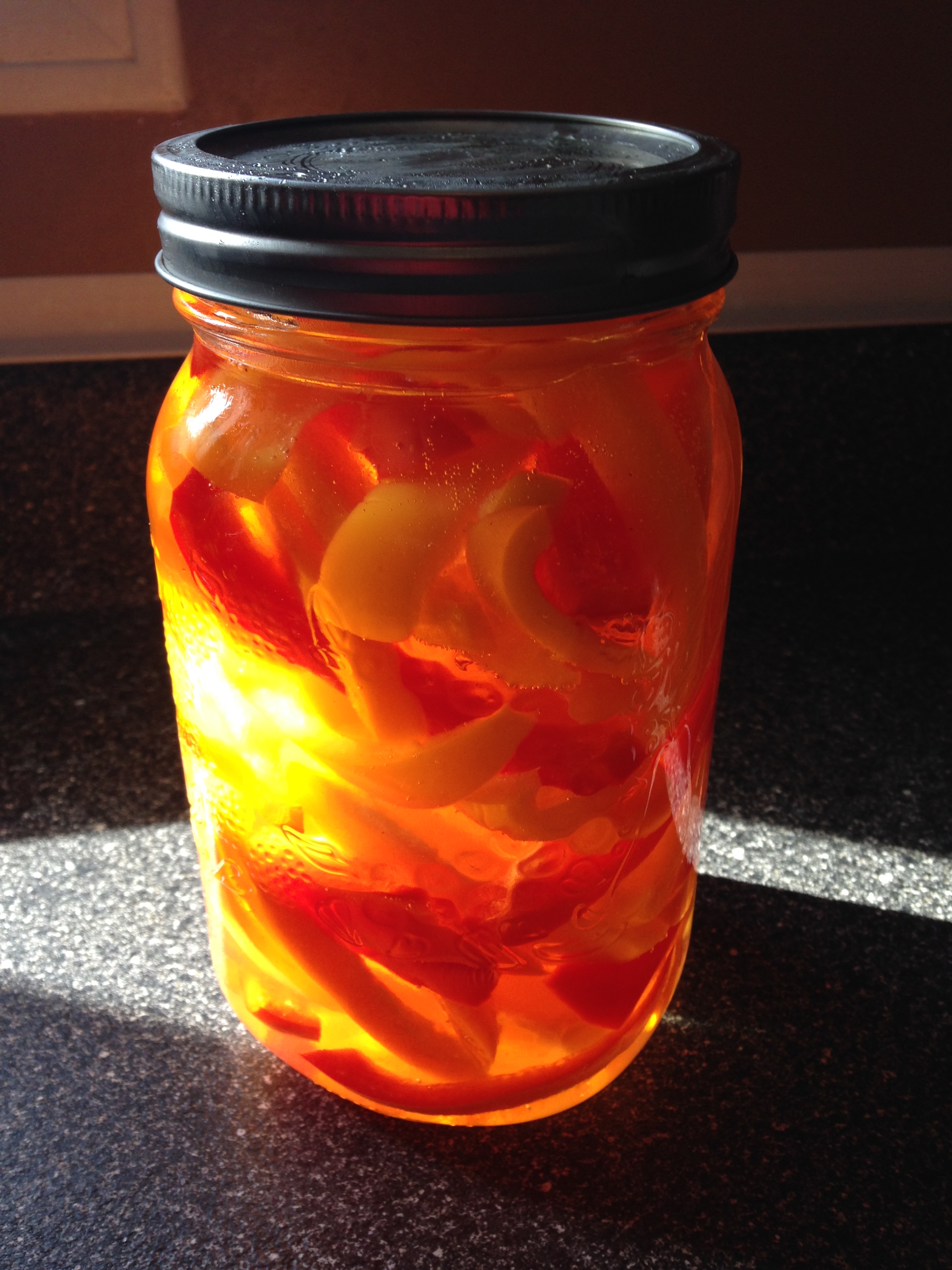 Quick Easy Pickled Bell Peppers #pickled #bellpepers #easy #recipe #red #orange #yellow
